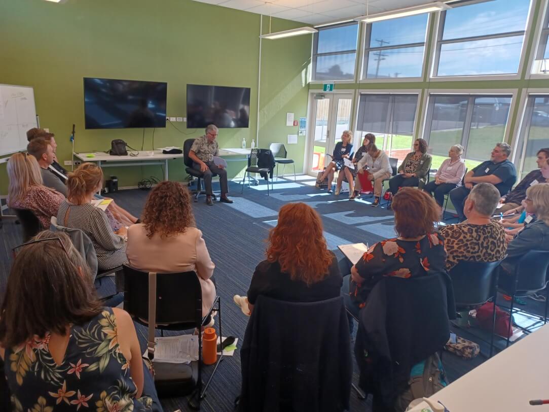 In service group particiapnts in classroom